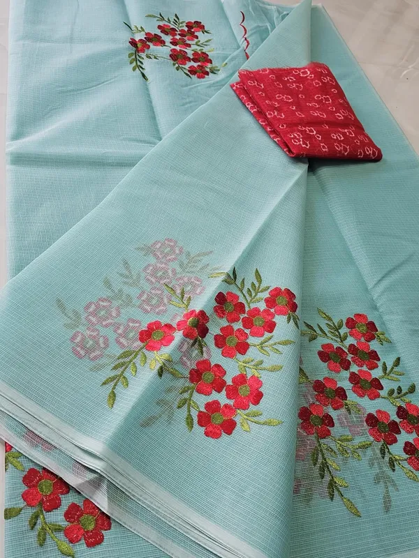 Women's_Kota_Doria_Cotton_Saree_With_Floral_Embroidery_Designe_with_Extra_Contrast_Blouse_(M.I.R.Z.A.)_1TSES9f