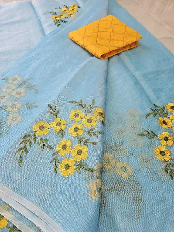 Women's_Kota_Doria_Cotton_Saree_With_Floral_Embroidery_Designe_with_Extra_Contrast_Blouse_(M.I.R.Z.A.)_1TSES9f
