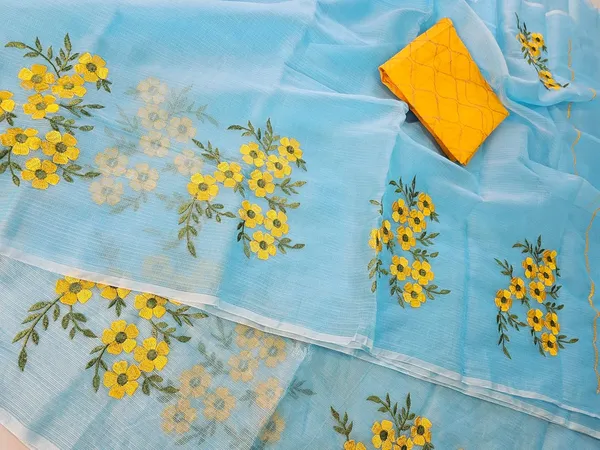 Women's_Kota_Doria_Cotton_Saree_With_Floral_Embroidery_Designe_with_Extra_Contrast_Blouse_(M.I.R.Z.A.)_1TSES9f