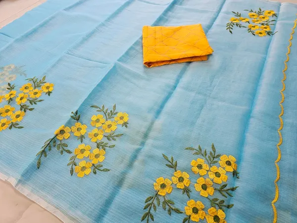 Women's_Kota_Doria_Cotton_Saree_With_Floral_Embroidery_Designe_with_Extra_Contrast_Blouse_(M.I.R.Z.A.)_1TSES9f