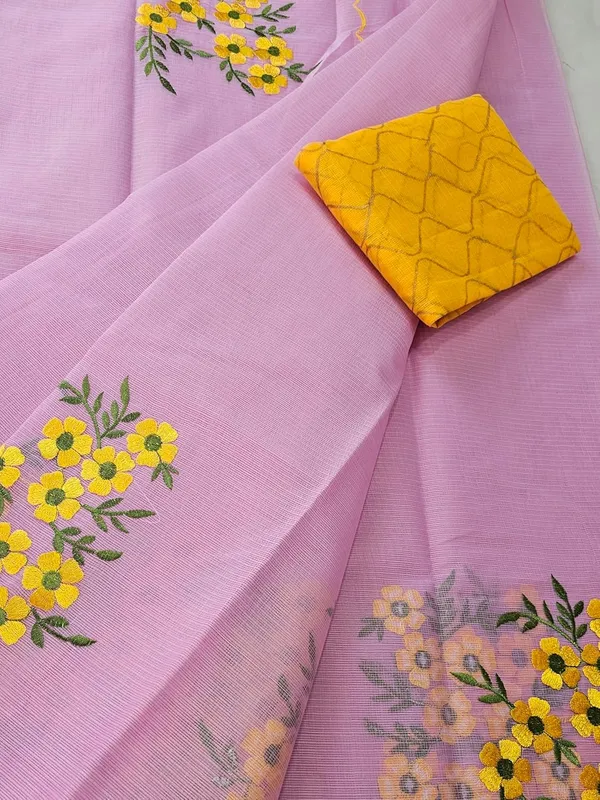 Women's_Kota_Doria_Cotton_Saree_With_Floral_Embroidery_Designe_with_Extra_Contrast_Blouse_(M.I.R.Z.A.)_1TSES9f
