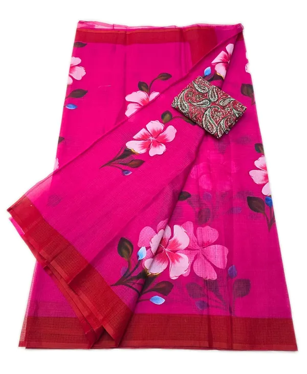 Women's_Kota_Doria_Cotton_Saree_With_Floral_Embroidery_Designe_with_Extra_Contrast_Blouse_(M.I.R.Z.A.)_R1HPM1