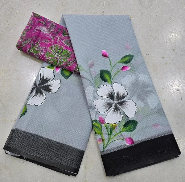 Women's_Kota_Doria_Cotton_Saree_With_Floral_Embroidery_Designe_with_Extra_Contrast_Blouse_(M.I.R.Z.A.)_R1HPM1