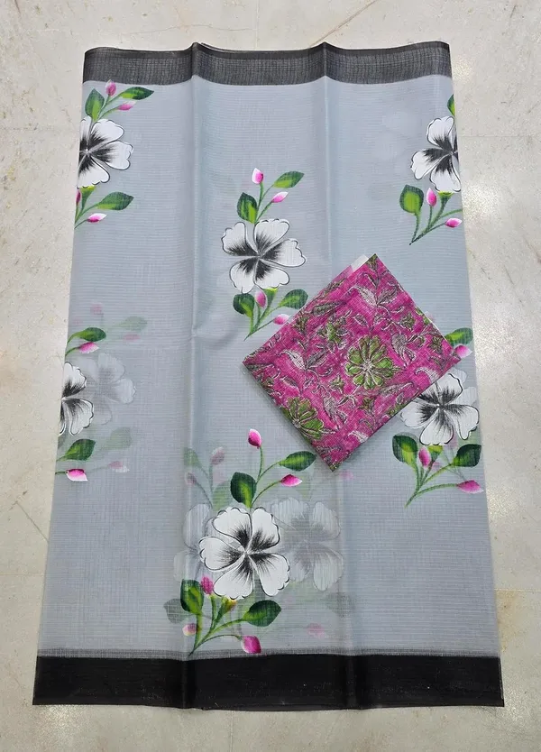 Women's_Kota_Doria_Cotton_Saree_With_Floral_Embroidery_Designe_with_Extra_Contrast_Blouse_(M.I.R.Z.A.)_R1HPM1