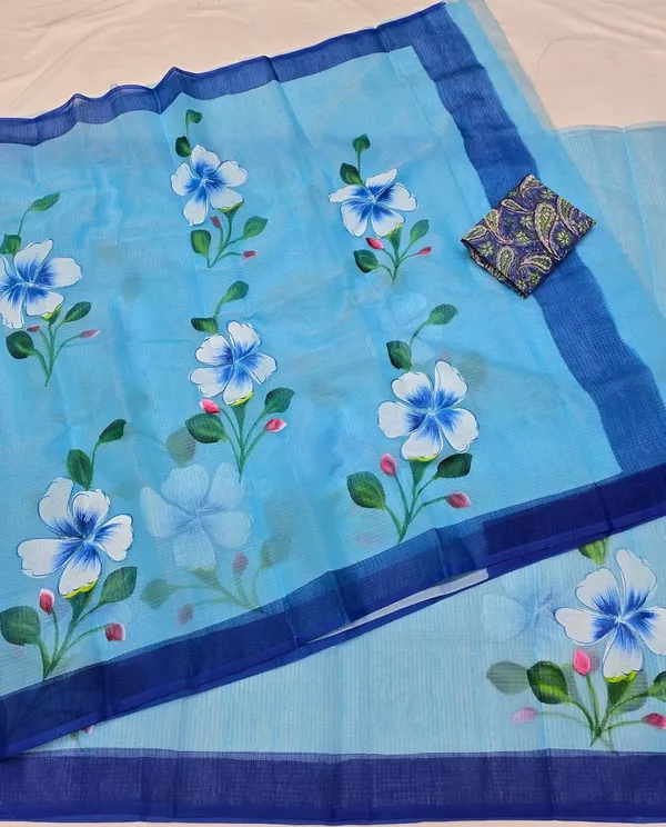 Women's_Kota_Doria_Cotton_Saree_With_Floral_Embroidery_Designe_with_Extra_Contrast_Blouse_(M.I.R.Z.A.)_R1HPM1
