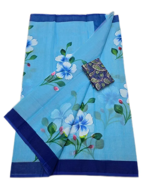 Women's_Kota_Doria_Cotton_Saree_With_Floral_Embroidery_Designe_with_Extra_Contrast_Blouse_(M.I.R.Z.A.)_R1HPM1