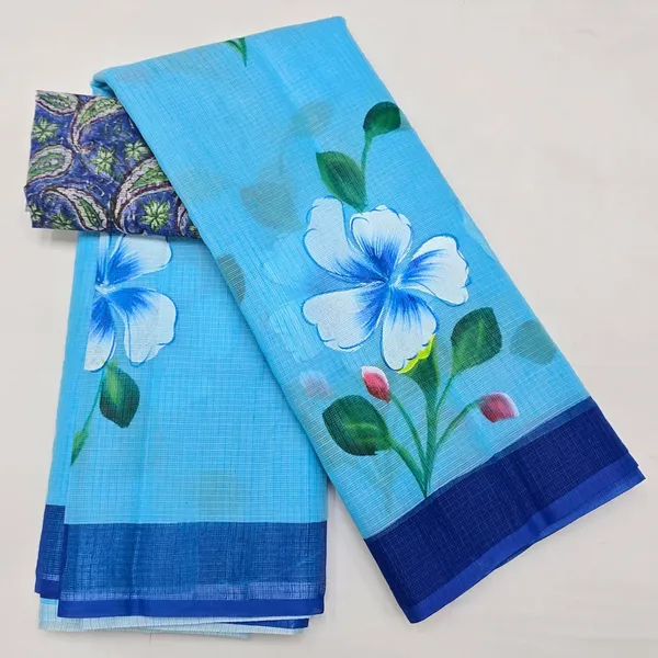 Women's_Kota_Doria_Cotton_Saree_With_Floral_Embroidery_Designe_with_Extra_Contrast_Blouse_(M.I.R.Z.A.)_R1HPM1