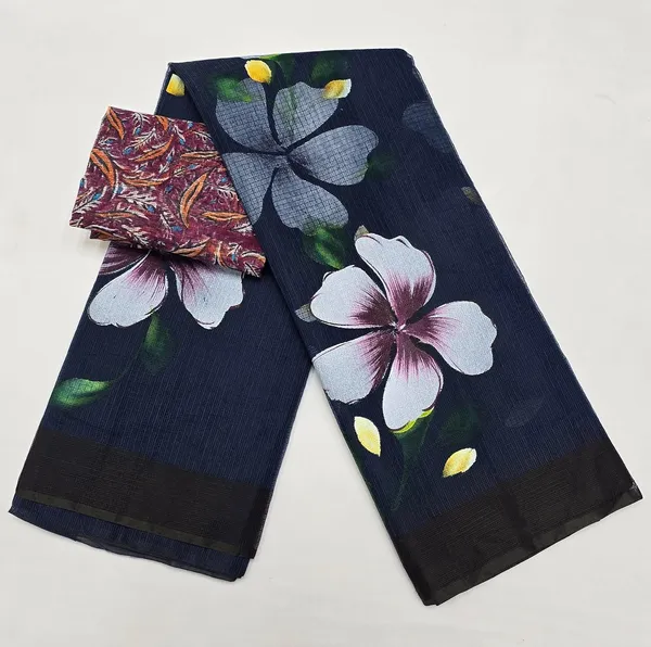 Women's_Kota_Doria_Cotton_Saree_With_Floral_Embroidery_Designe_with_Extra_Contrast_Blouse_(M.I.R.Z.A.)_R1HPM1