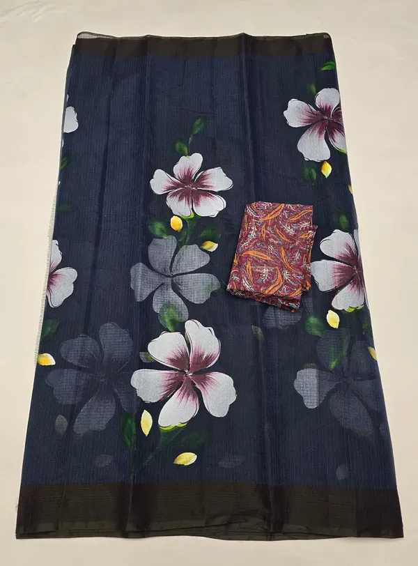 Women's_Kota_Doria_Cotton_Saree_With_Floral_Embroidery_Designe_with_Extra_Contrast_Blouse_(M.I.R.Z.A.)_R1HPM1