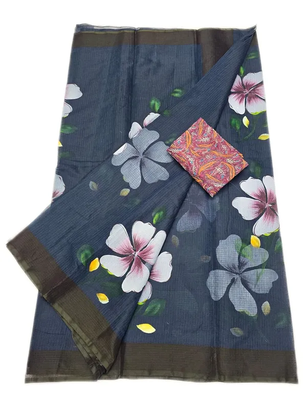 Women's_Kota_Doria_Cotton_Saree_With_Floral_Embroidery_Designe_with_Extra_Contrast_Blouse_(M.I.R.Z.A.)_R1HPM1