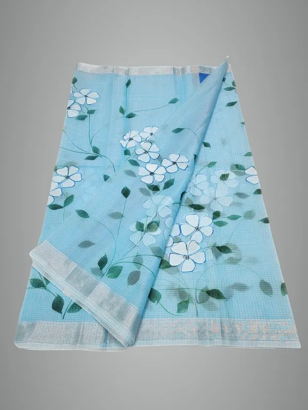 Kota_doria_brush_painting_saree
