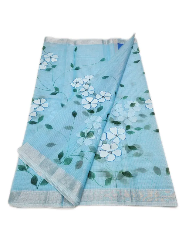 Kota_doria_brush_painting_saree