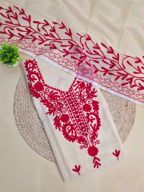 Kota_doria_cotton__aari_work_dress_material