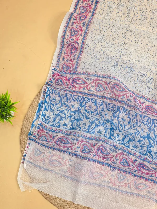 Women's_Kota_Doria_Hand_Block_Printed_Dress_Material_With_Floral_Motifs_Design_2.5_Meter_Top_&_2.5__Dupatta_Only_No_Bottom_(SD1HBPDM)