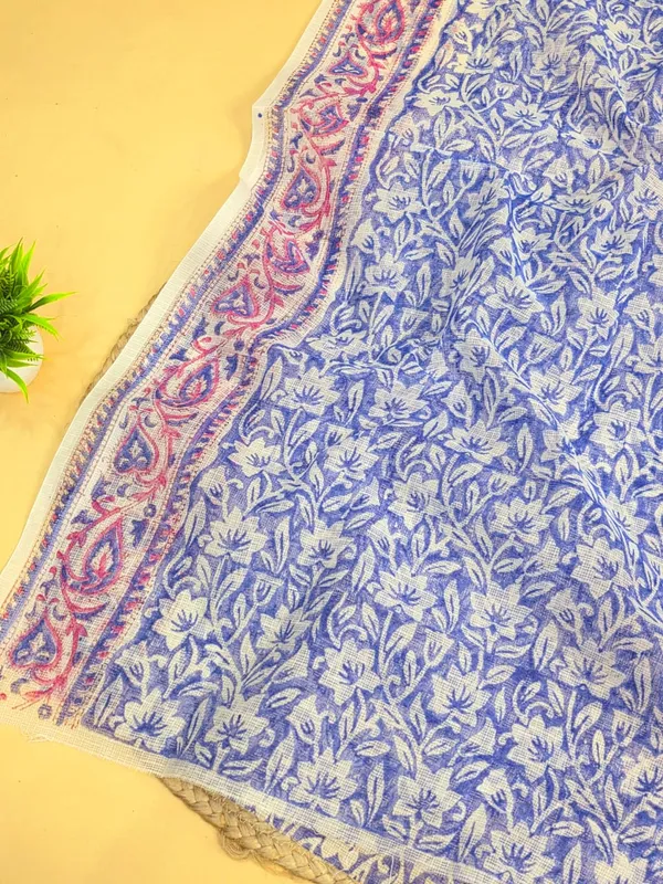 Women's_Kota_Doria_Hand_Block_Printed_Dress_Material_With_Floral_Motifs_Design_2.5_Meter_Top_&_2.5__Dupatta_Only_No_Bottom_(SD1HBPDM)