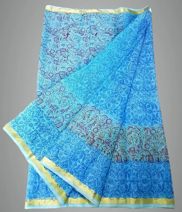 Women's_Kota_Doria_Cotton_block_Printed_Saree_With_Unstitched_Blouse_Piece