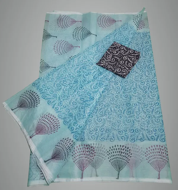 Women's_Kota_Doria_Cotton_block_Printed_Saree_With_Unstitched_Blouse_Piece