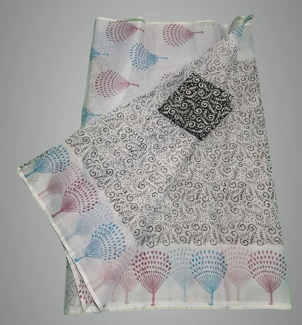 Women's_Kota_Doria_Cotton_block_Printed_Saree_With_Unstitched_Blouse_Piece