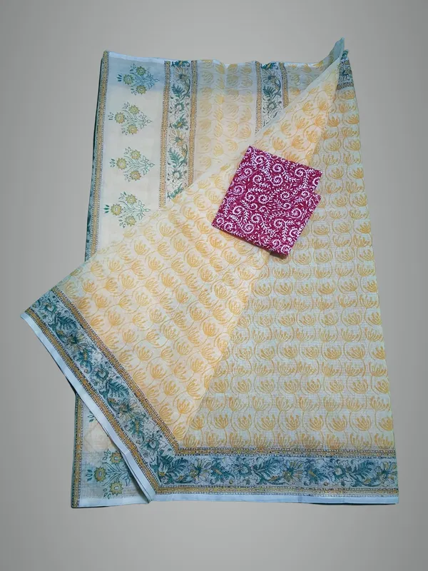 Women's_Kota_Doria_Cottonb_Block_Printed_Saree_With_Un-Stitched_self_Blouse_Piece_beige