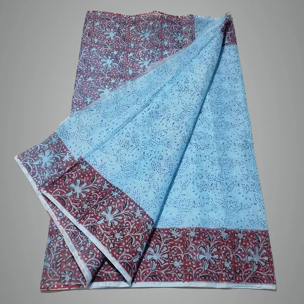 Women's_Kota_Doria_Cottonb_Block_Printed_Saree_With_Un-Stitched_self_Blouse_Piece_beige