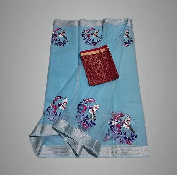 Women's_Kota_Doria_Cotton_Embroidery_Saree_for_women_with_blouse