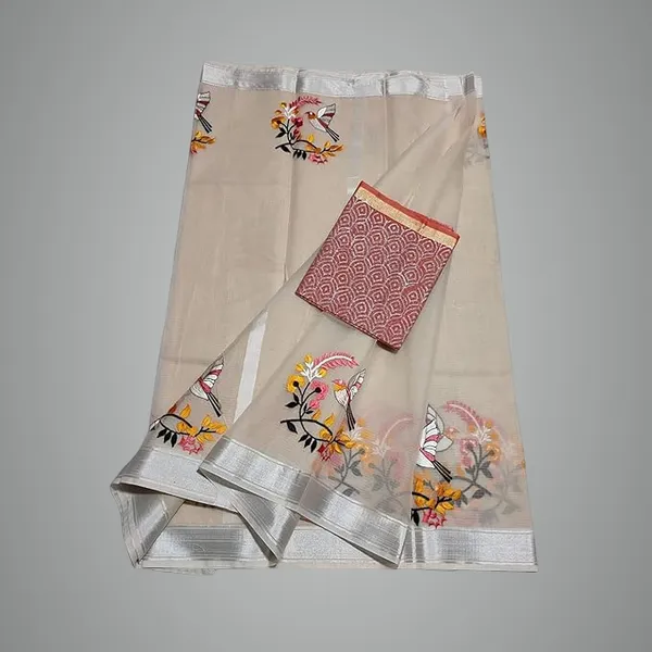 Women's_Kota_Doria_Embroidered_Saree_with_Contrast_Bloiuse
