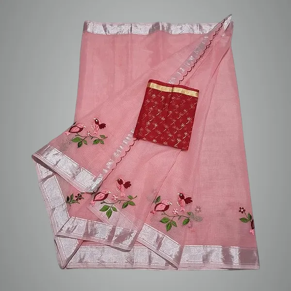 Women's_Kota_Doria_Embroidered_Cotton_Saree_with_Blouse_for_Women
