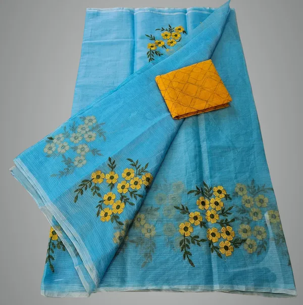 Women's_Kota_Doria_Cotton_Saree_With_Floral_Embroidery_Designe_with_Extra_Contrast_Blouse_(M.I.R.Z.A.)_1TSES9f