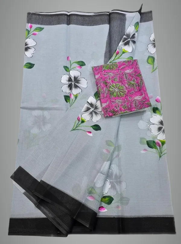 Women's_Kota_Doria_Cotton_Saree_With_Floral_Embroidery_Designe_with_Extra_Contrast_Blouse_(M.I.R.Z.A.)_R1HPM1
