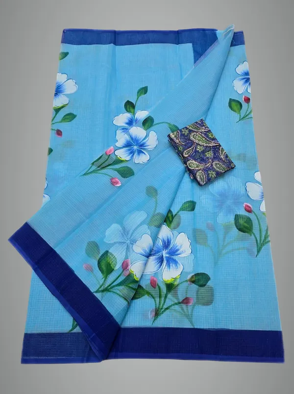 Women's_Kota_Doria_Cotton_Saree_With_Floral_Embroidery_Designe_with_Extra_Contrast_Blouse_(M.I.R.Z.A.)_R1HPM1