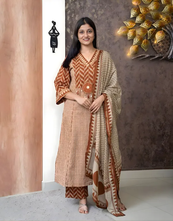 Gulabi_Mitti_Blockprint_Kurta_Set