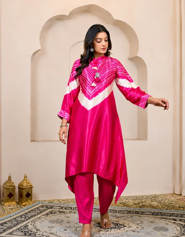 Aravalli_Indo_Western_Pink_Co-ord_Set-__Gajji_Silk