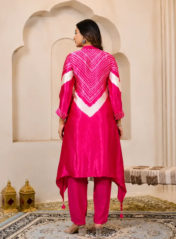 Aravalli_Indo_Western_Pink_Co-ord_Set-__Gajji_Silk
