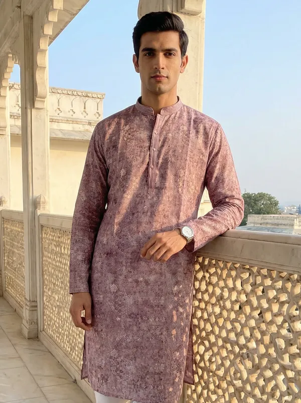 Onion_Synthetic_Premium_&_Elegant_Kurta_Pant_Set_For_Men