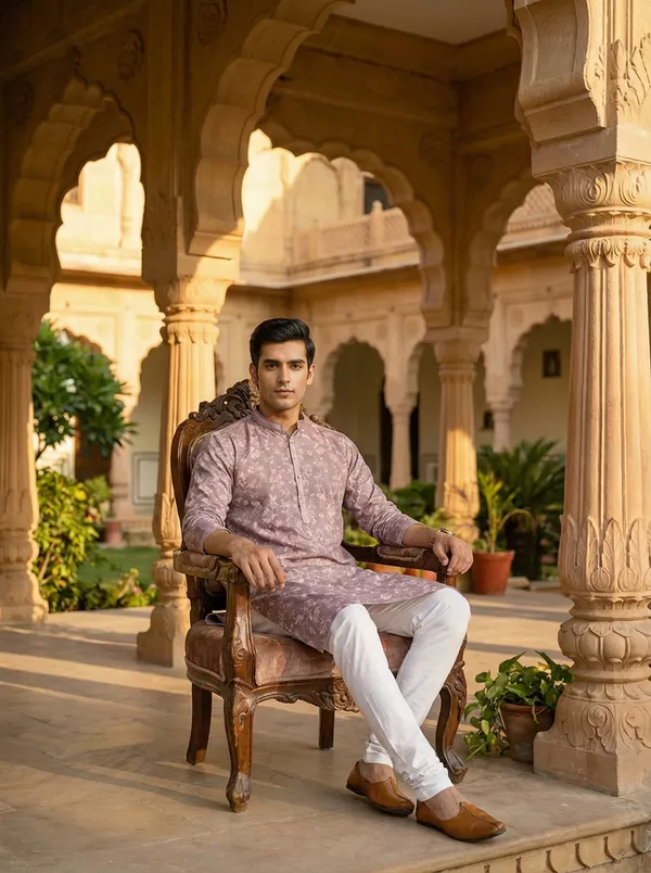 Onion_Synthetic_Premium_&_Elegant_Kurta_Pant_Set_For_Men