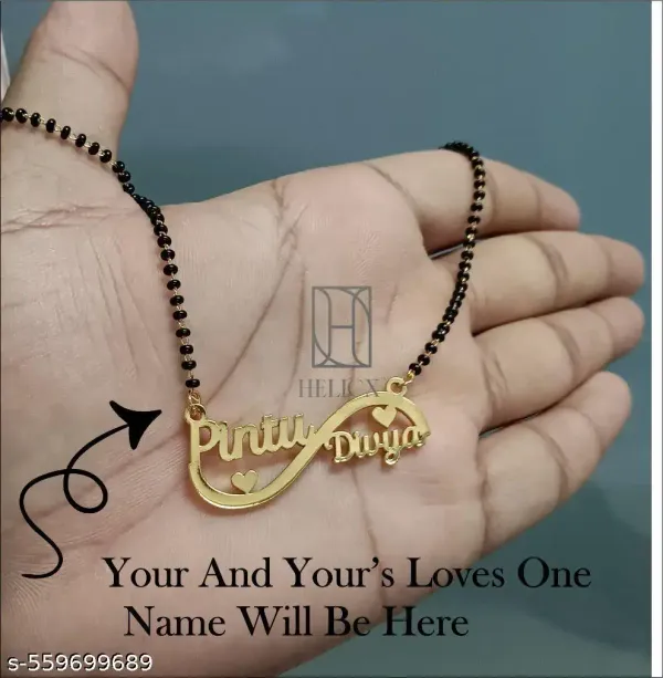 Yellow_&_Gold_Customized_Personalised_Couple_Name_Mangalsutra_With_Crown_Heart_Star_Pendant_Keychain_With_Ur_Name_Or_Love_One_Name_With_24K_Gold_Plating_And_Engraved_Finish_Your_Name_Address_First_(Name)_For_Women