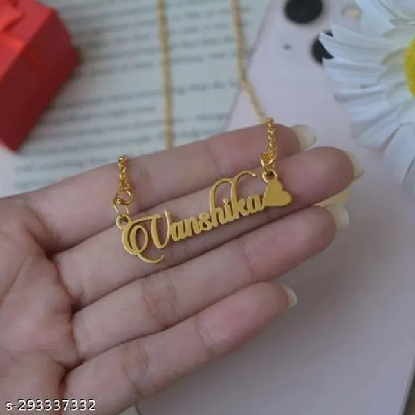 Yellow_&_Gold_Customized_Personalised_Single_Name_Necklace_With_Crown_Heart_Star_Pendant_Keychain_With_Ur_Name_Or_Love_One_Name_With_24K_Gold_Plating_And_Lazer_Engraved_Finish_Your_Name_Address_First_(Name)_For_Women