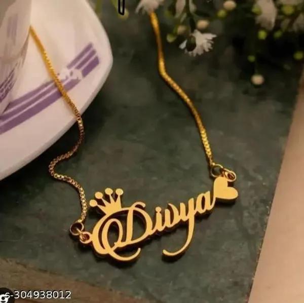 Yellow_&_Gold_Customized_Personalised_Single_Name_Necklace_With_Crown_Heart_Star_Pendant_Keychain_With_Ur_Name_Or_Love_One_Name_With_24K_Gold_Plating_And_Lazer_Engraved_Finish_Your_Name_Address_First_(Name)_For_Women