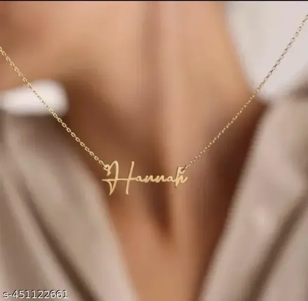 Yellow_&_Gold_Customized_Personalised_Single_Name_Necklace_With_Crown_For_Women
