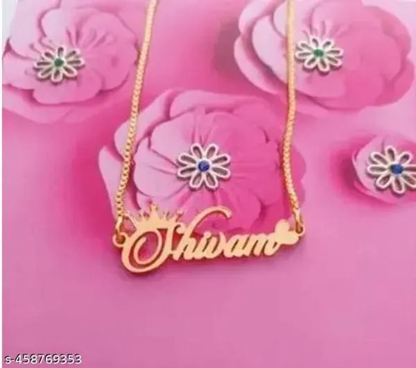 Yellow_&_Gold_Customized_Personalised_Single_Name_Necklace_With_Crown_Heart_Star_Pendant_Keychain_With_Ur_Name_Or_Love_One_Name_With_24K_Gold_Plating_And_Lazer_Engraved_Finish_Your_Name_Address_First_(Name)_For_Women