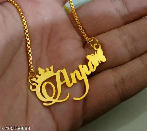 Yellow_&_Gold_Customized_Personalised_Single_Name_Necklace_With_Crown_Heart_Star_Pendant_Keychain_With_Ur_Name_Or_Love_One_Name_With_24K_Gold_Plating_And_Lazer_Engraved_Finish_Your_Name_Address_First_(Name)_For_Women