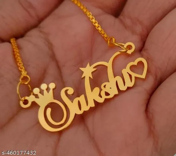 Yellow_&_Gold_Customized_Personalised_Single_Name_Necklace_With_Crown_Heart_Star_Pendant_Keychain_With_Ur_Name_Or_Love_One_Name_With_24K_Gold_Plating_And_Lazer_Engraved_Finish_Your_Name_Address_First_(Name)_For_Women