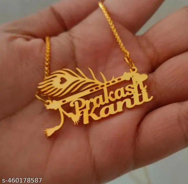 Yellow_&_Gold_Customized_Personalised_Single_Name_Necklace_With_Crown_Heart_Star_Pendant_Keychain_With_Ur_Name_Or_Love_One_Name_With_24K_Gold_Plating_And_Lazer_Engraved_Finish_Your_Name_Address_First_(Name)_For_Women