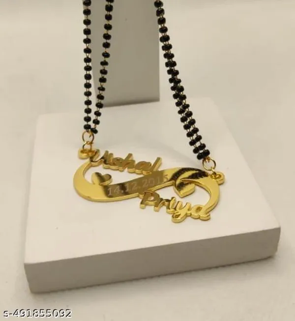 Yellow_&_Gold_Customized_Personalized_Couple_Name_Mangalsutra_Ur_Name_Or_Love_One_Name_With_24K_Gold_Plating_And_Engraved_Finish_Your_Name_Address_First_(Name)_For_Women