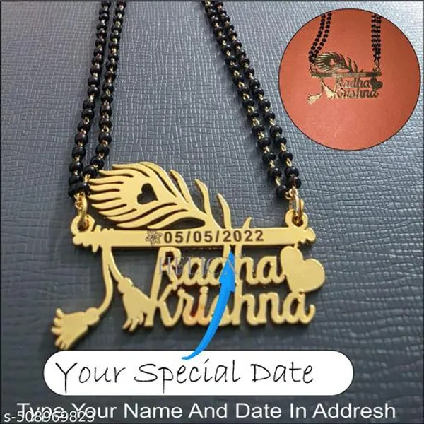 Yellow_&_Gold_Customized_Personalized_Couple_Name_Mangalsutra_Ur_Name_Or_Love_One_Name_With_24K_Gold_Plating_And_Engraved_Finish_Your_Name_Address_First_(Name)_For_Women