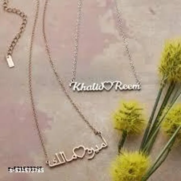 Yellow_&_Gold_Customized_Personalised_Single_Name_Necklace_With_Crown_For_Women