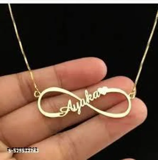 Yellow_&_Gold_Naam_Twin_Set_Matching_Name_Jewellery_For_Couple_Friends_&_Pets_For_Women