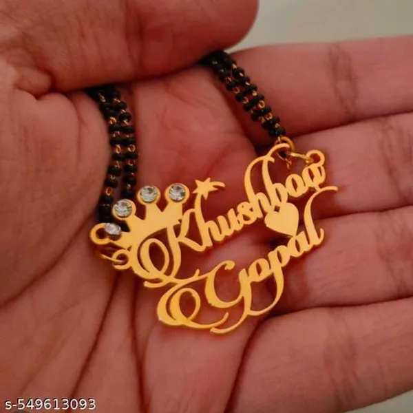 Yellow_&_Gold_Cutomized_Name_Pendent_For_Women