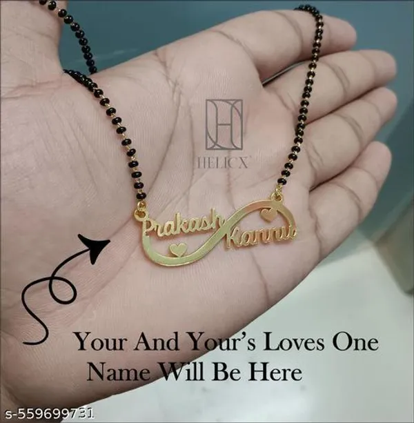 Yellow_&_Gold_Customized_Personalised_Couple_Name_Mangalsutra_With_Crown_Heart_Star_Pendant_Keychain_With_Ur_Name_Or_Love_One_Name_With_24K_Gold_Plating_And_Engraved_Finish_Your_Name_Address_First_(Name)_For_Women