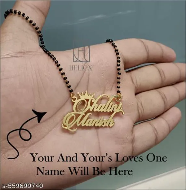 Yellow_&_Gold_Customized_Personalised_Couple_Name_Mangalsutra_With_Crown_Heart_Star_Keychain_With_Ur_Name_Or_Love_One_Name_With_24K_Gold_Plating_And_Engraved_Finish_Your_Name_Address_First_(Name)_Pendant_For_Women